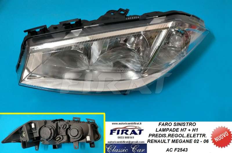 FARO RENAULT MEGANE 02 - 06 H7+H1 SX (F2543)